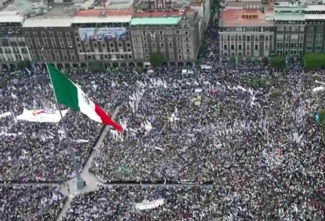 ¡Lo volvió a hacer! AMLO llenó el Zócalo de la CDMX: Cazarin