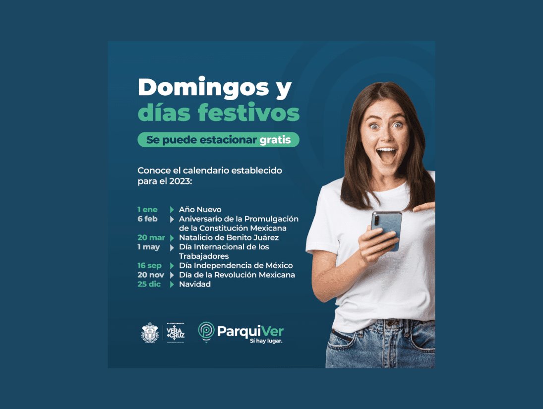 Parquímetros del Centro también tendrán día de descanso