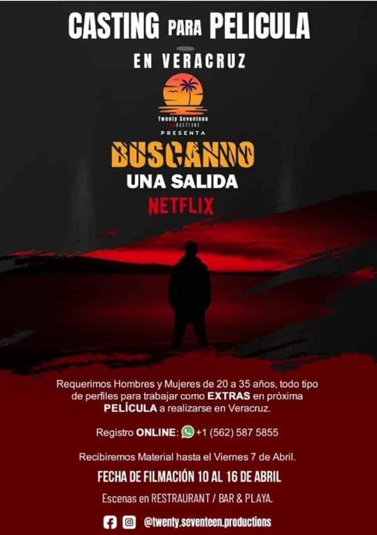 ¡Casting para película en Veracruz! Hoy es tu momento de brillar