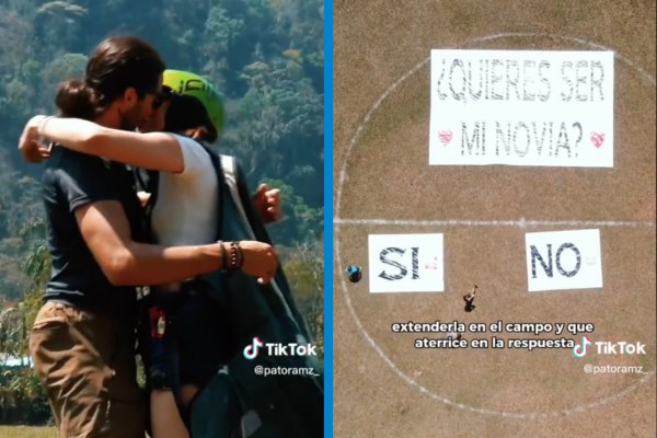 ¡En parapente en Veracruz! Influencer se le declaró a su pareja