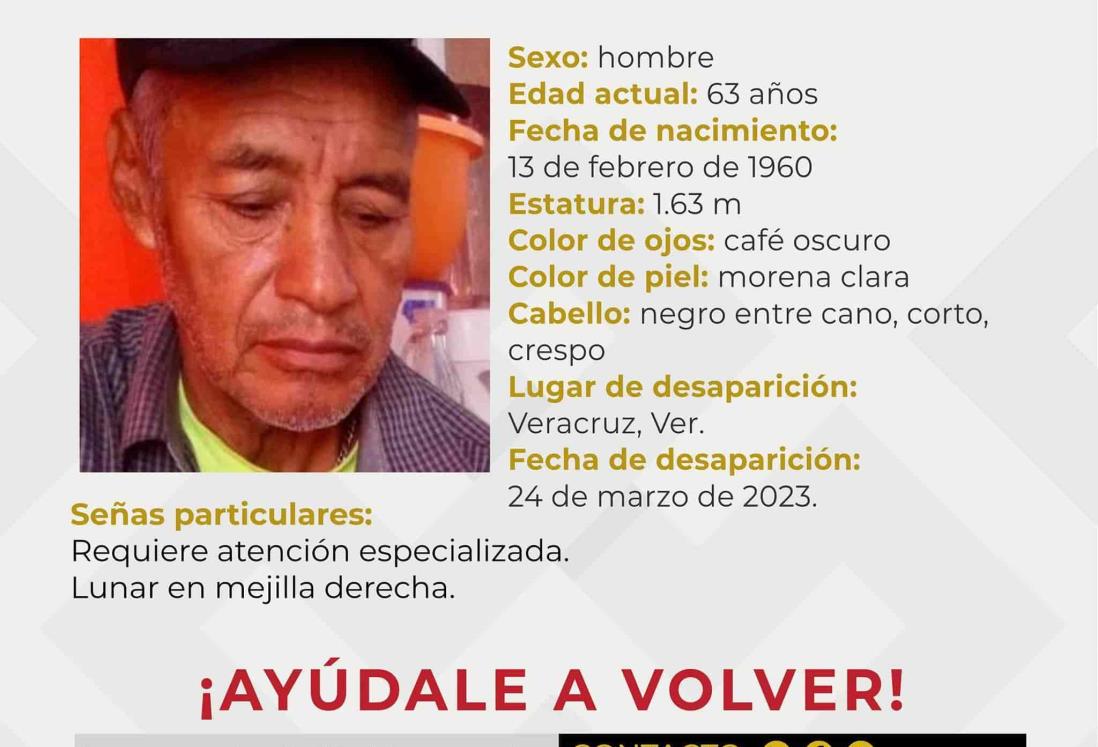 Desaparece persona de la tercera edad en Veracruz