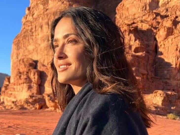 ¡Que romántico! Salma Hayek viaja a Jordania con su esposo