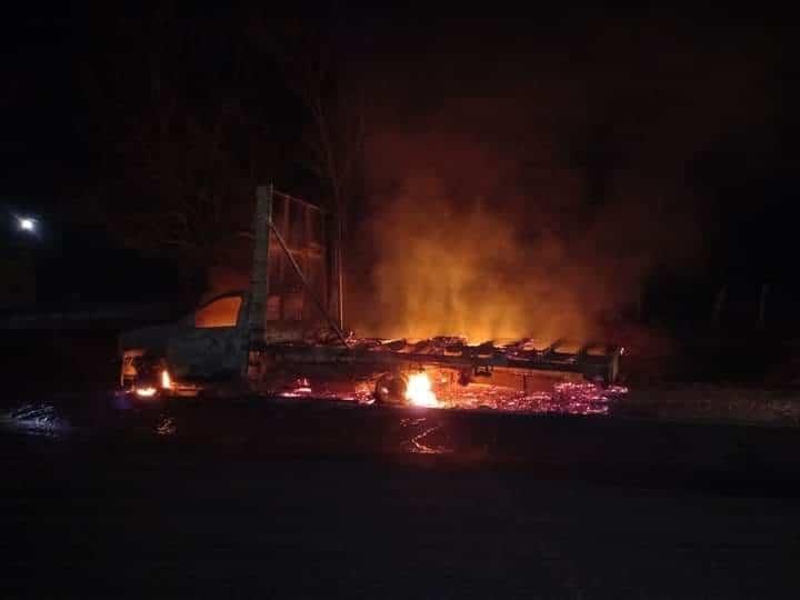 Se incendia tráiler en la libre Veracruz – Córdoba