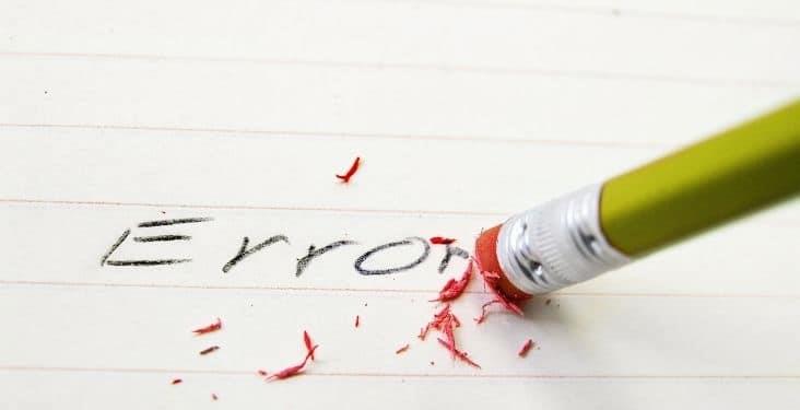 ¿Qué hacer cuando comentemos un error? ¿Qué hacer cuando comentemos un error?