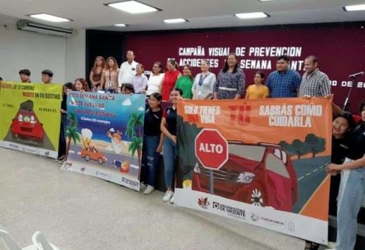 Exhibirán carteles para prevención de accidentes durante Semana Santa