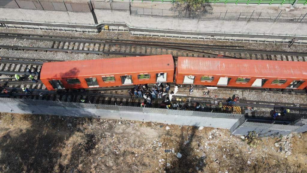 Se descarrila vagón del Metro de la CDMX en Línea 3