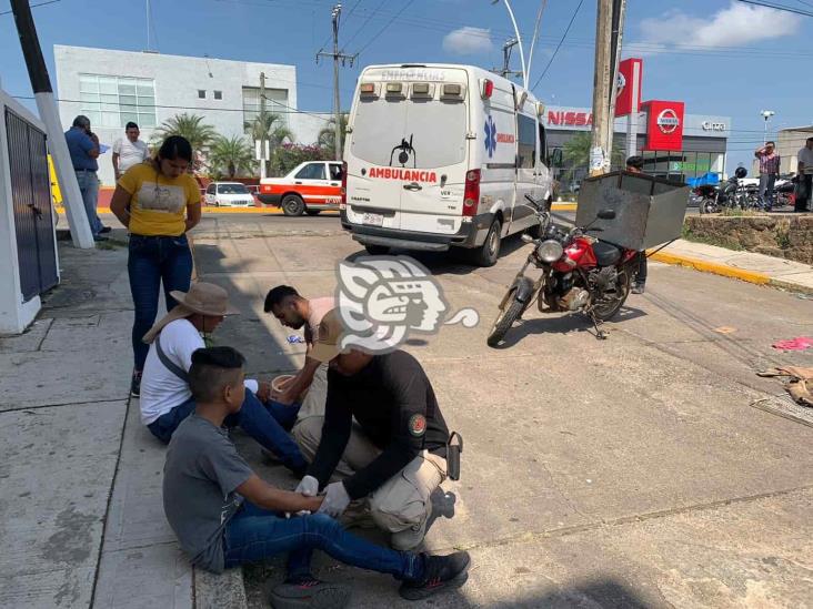 ¡Jueves accidentado!; cinco heridos tras choques en Acayucan