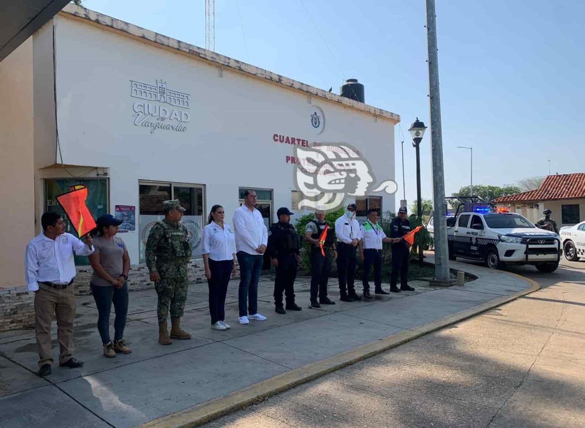 ¡Todos seguros! Arranca operativo de Semana Santa en Acayucan