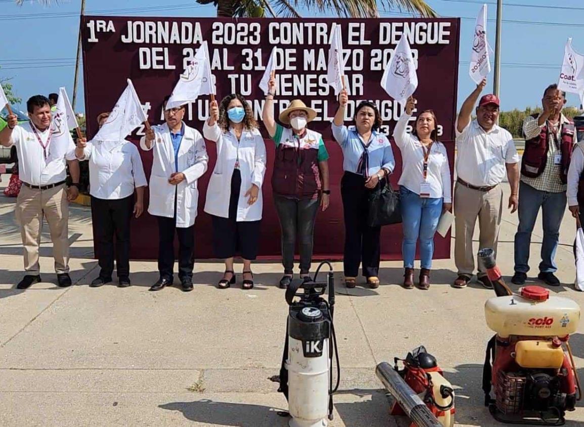 Dan banderazo a la “Primera Jornada 2023 contra la Arbovirosis” en Coatzacoalcos