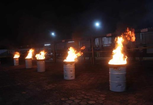 Incinera FGR en Veracruz más de 170 kilos de narcóticos