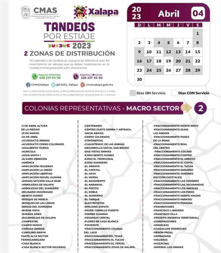 En abril seguirán los tandeos en Xalapa; listo el calendario