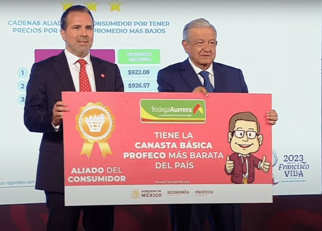 AMLO afirma que tiendas cumplieron con el precio acordado de la canasta básica