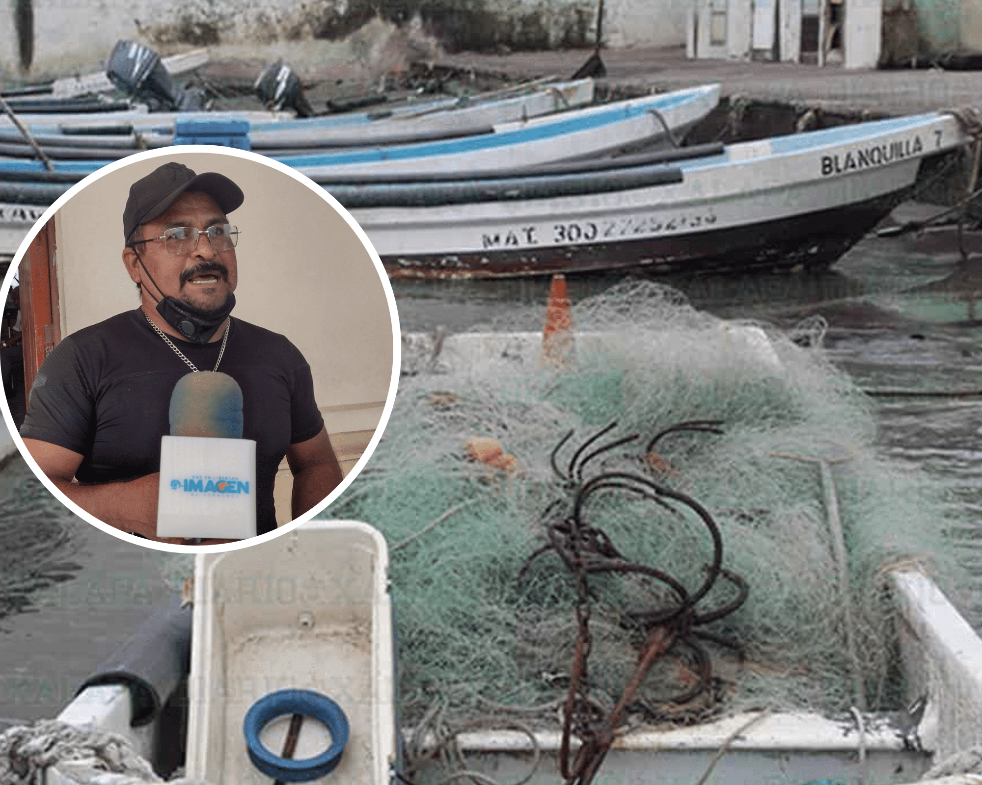 Pescadores de Veracruz exigen apoyos para motores, lanchas y redes