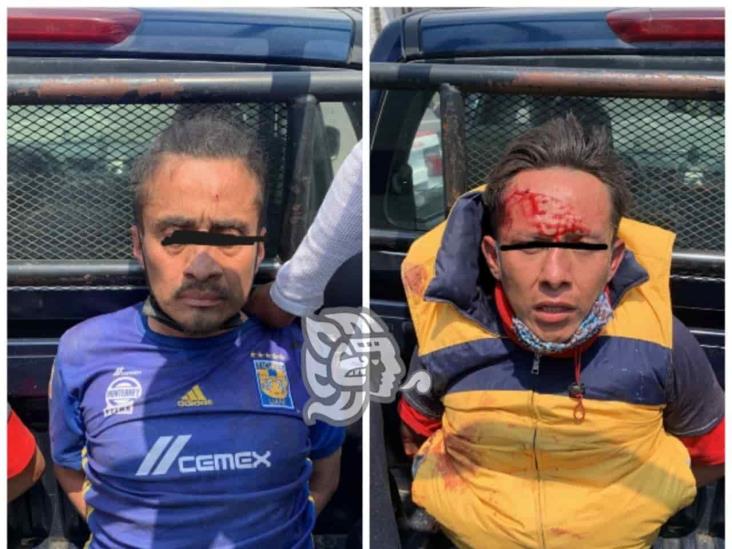 Imputan a hombres por robar y desbaratar taxi de Orizaba