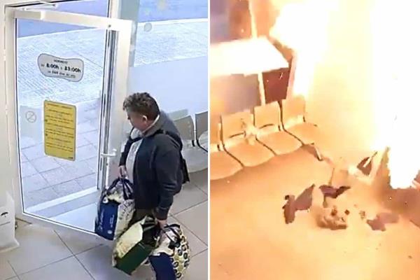 ¿Buena suerte? Por segundos, se salva de una explosión en una lavandería (+Video)