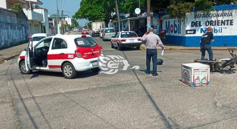 Motociclista presuntamente se pasó la preferencia, y acabó por chocar