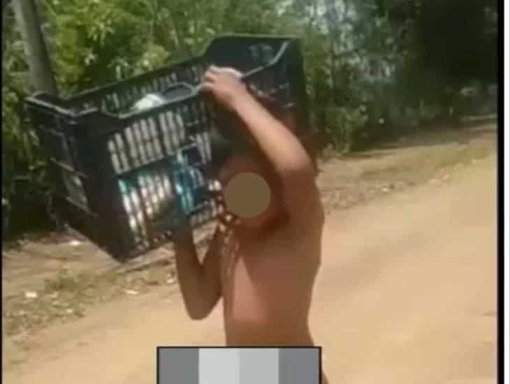 Viralizan a menor presuntamente maltratado por su madrastra
