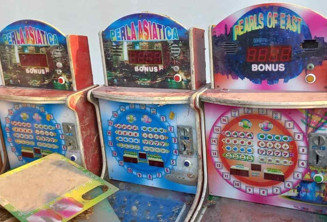 INDEP y FGR destruyen minicasinos decomisados en Veracruz