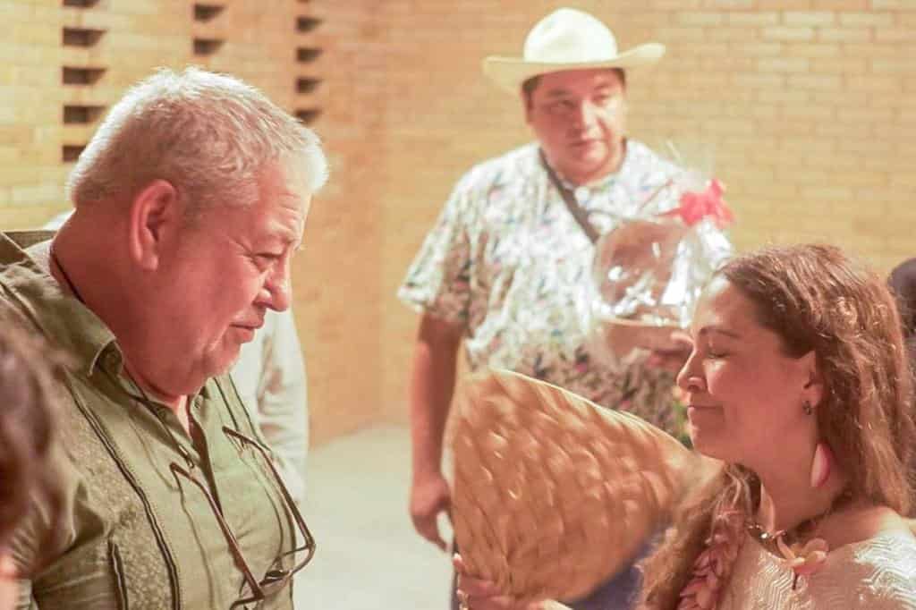 Dialoga Lafourcade con Huerta sobre impulso a la cultura en Veracruz y organización comunitaria