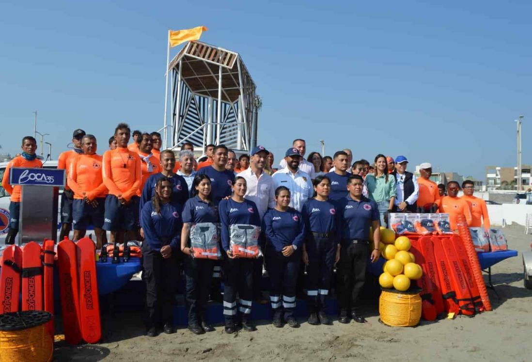 Recibe PC de Boca del Río equipo y material para mayor vigilancia en playas