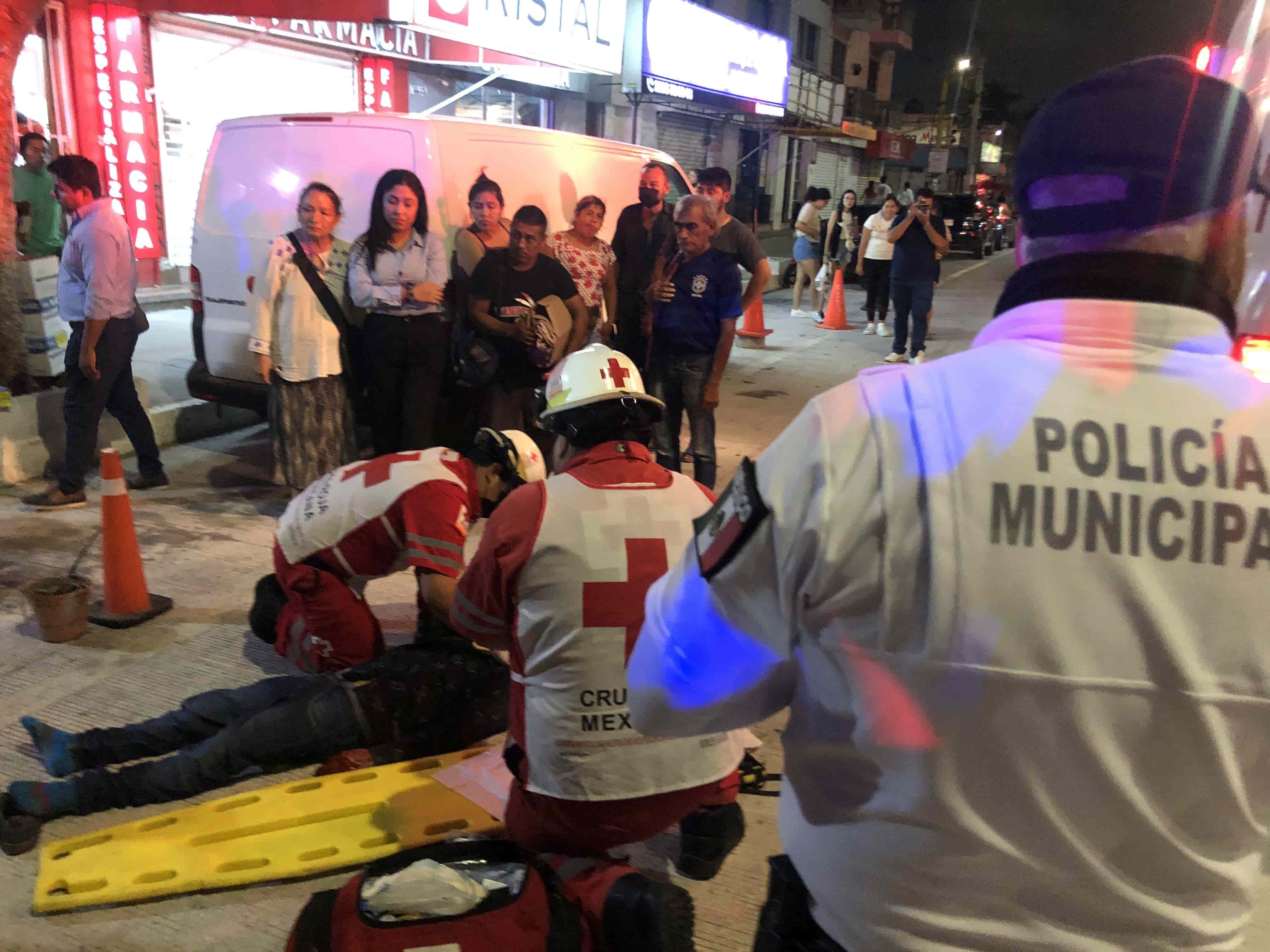 Atropellan a indigente ebrio frente al Hospital Regional de Veracruz