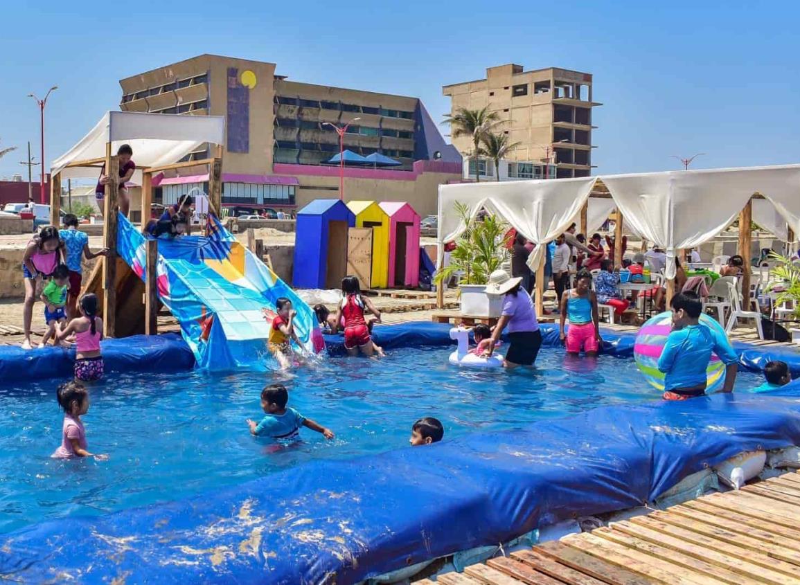 Arrancan actividades de Semana Santa en La Gran Playa Coatza 2023