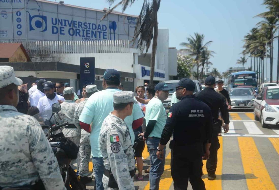 Con lesiones menores resultó guardavidas agredido en Veracruz