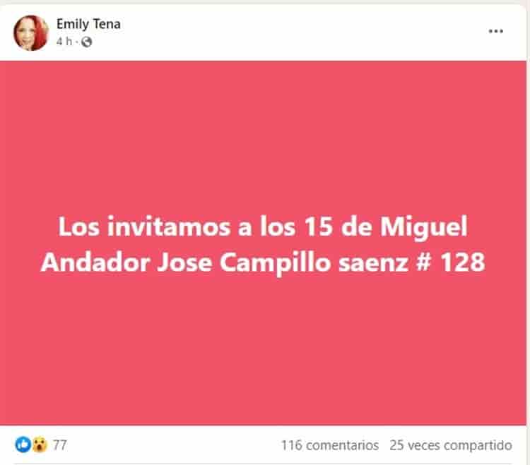 ¡Miguelito te necesita! Nadie acudió a sus 15 años por ir a la playa. Invitan a la fiesta en redes