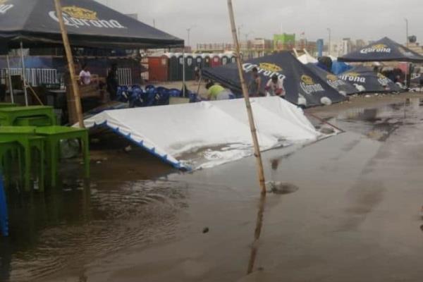 FF47 afecta comercios en playa de Coatzacoalcos (+Vídeo)