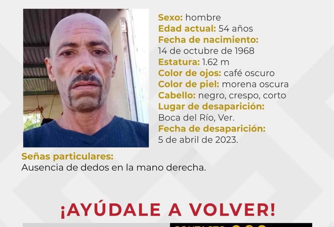 Buscan a José Luis Ferra López, desapareció en Boca del Río