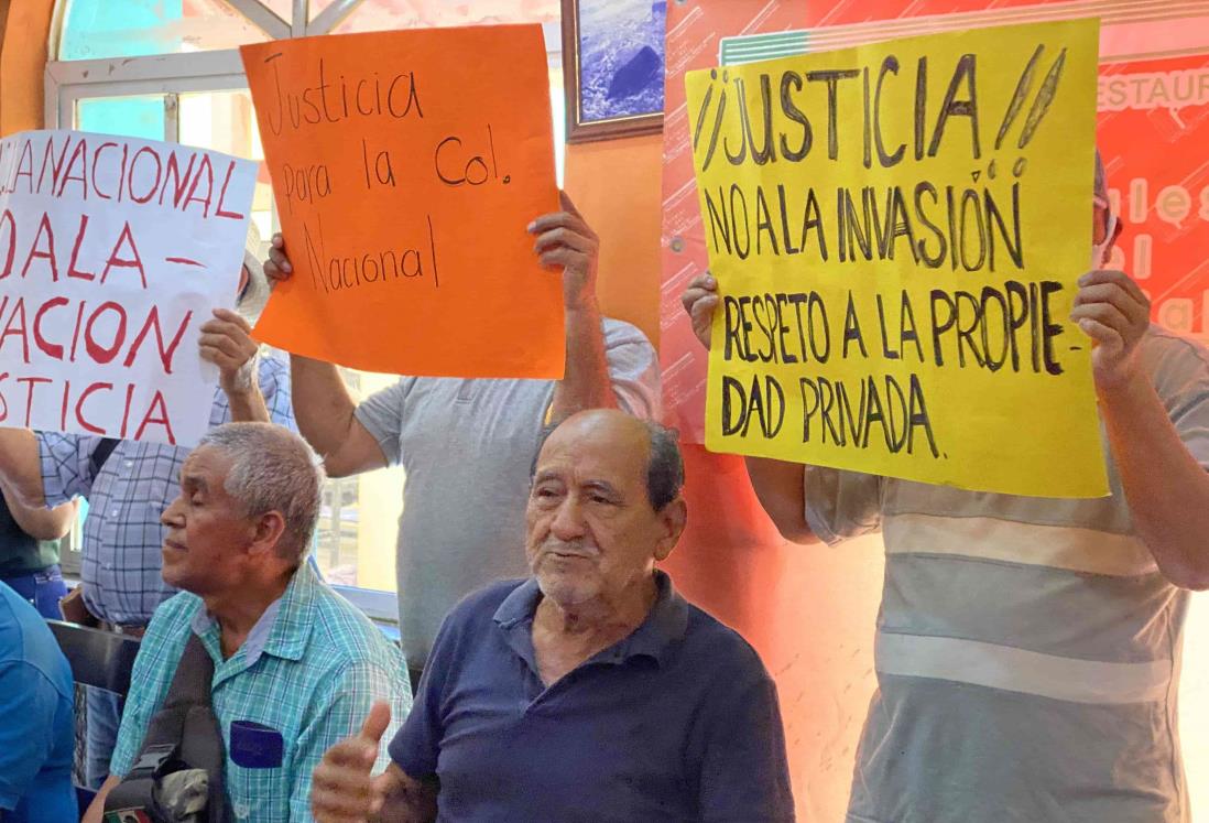 Habitantes de la colonia “La Nacional” temen que los despojen de sus tierras