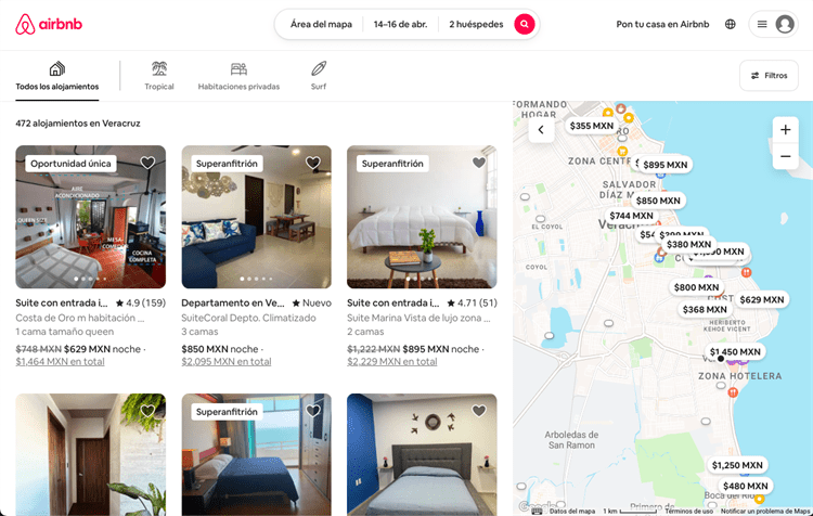 Airbnb, el hospedaje de moda en Veracruz durante Semana Santa