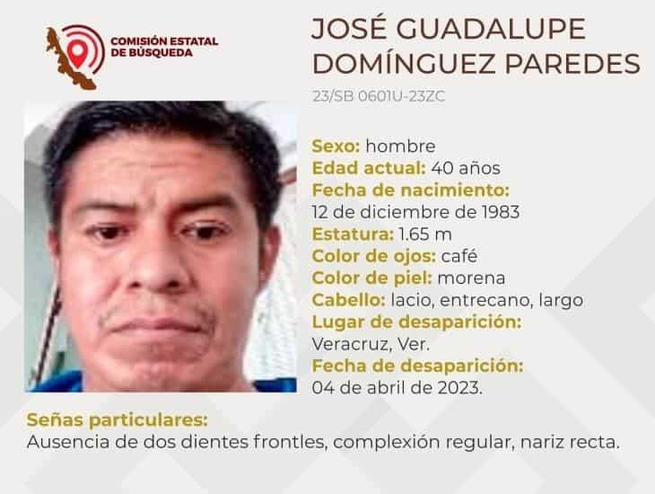 Buscan a José Guadalupe en la ciudad de Veracruz; lleva 7 días desaparecido