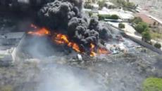 Incendio de recicladora generó nube tóxica que afecta la salud: PMA