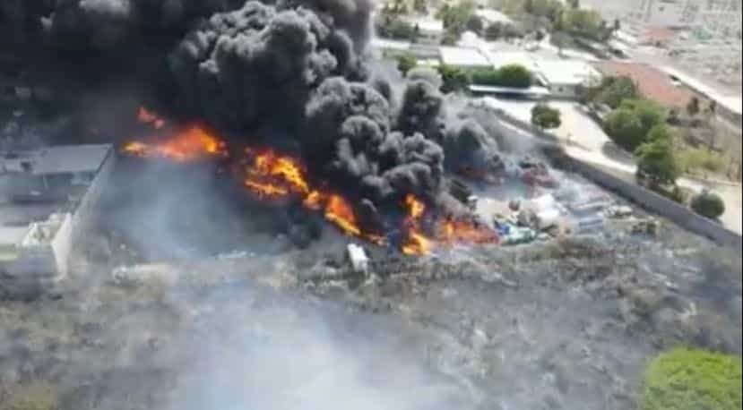 Incendio de recicladora generó nube tóxica que afecta la salud: PMA