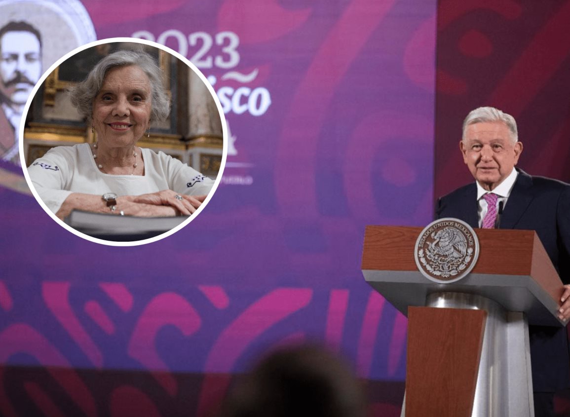 AMLO descarta asistencia a entrega de medalla Belisario Domínguez a Elena Poniatowska