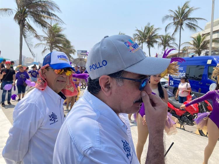 Participa contingente de 600 elementos en rumbata del Carnaval de Veracruz (+Video)