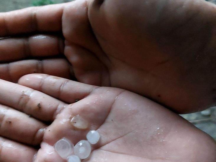 Sorprende granizada a veracruzanos