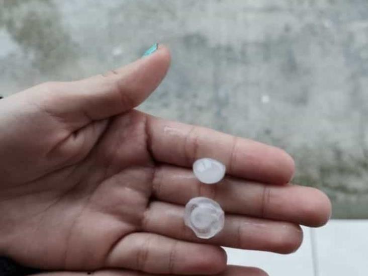 Sorprende granizada a veracruzanos