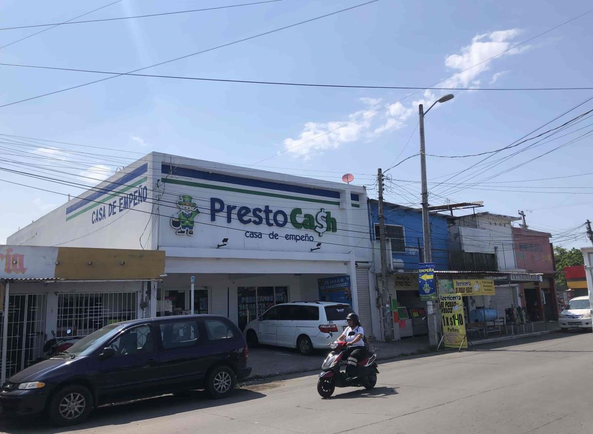 Asaltan casa de empeño en la colonia Carranza, en Boca del Río