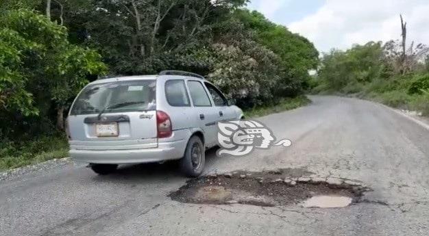 En malas condiciones carretera Agua Dulce-Las Palomas