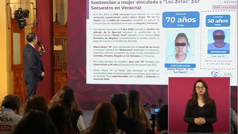 Destacan sentencia de veracruzana vinculada a grupo criminal en Veracruz