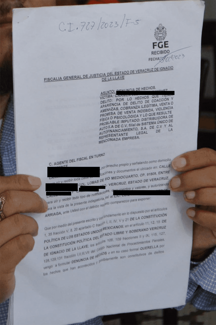 Compra auto nuevo en agencia de Veracruz; se lo vendieron con reporte de robo en Guerrero