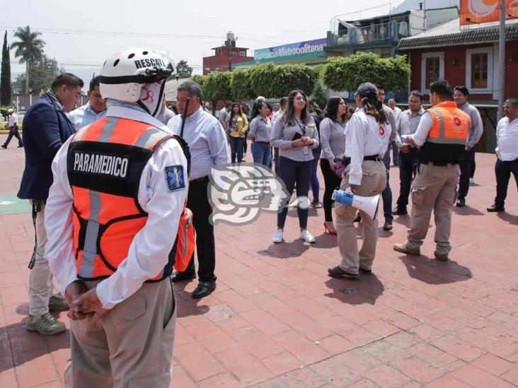 Orizaba y municipios de la zona centro se suman a Simulacro Nacional (+Video)