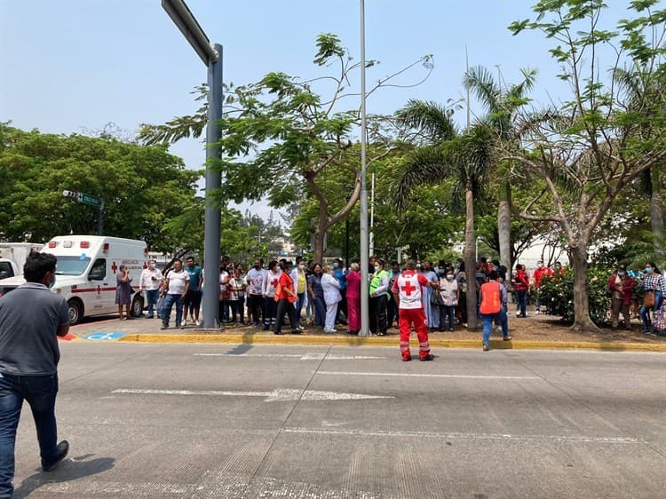 Así fue la evacuación en la Cruz Roja Veracruz durante el Simulacro Nacional 2023