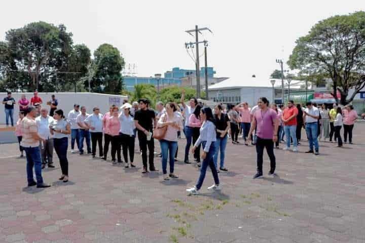 Realizan simulacro de sismo en La Antigua, Úrsulo Galván y Puente Nacional