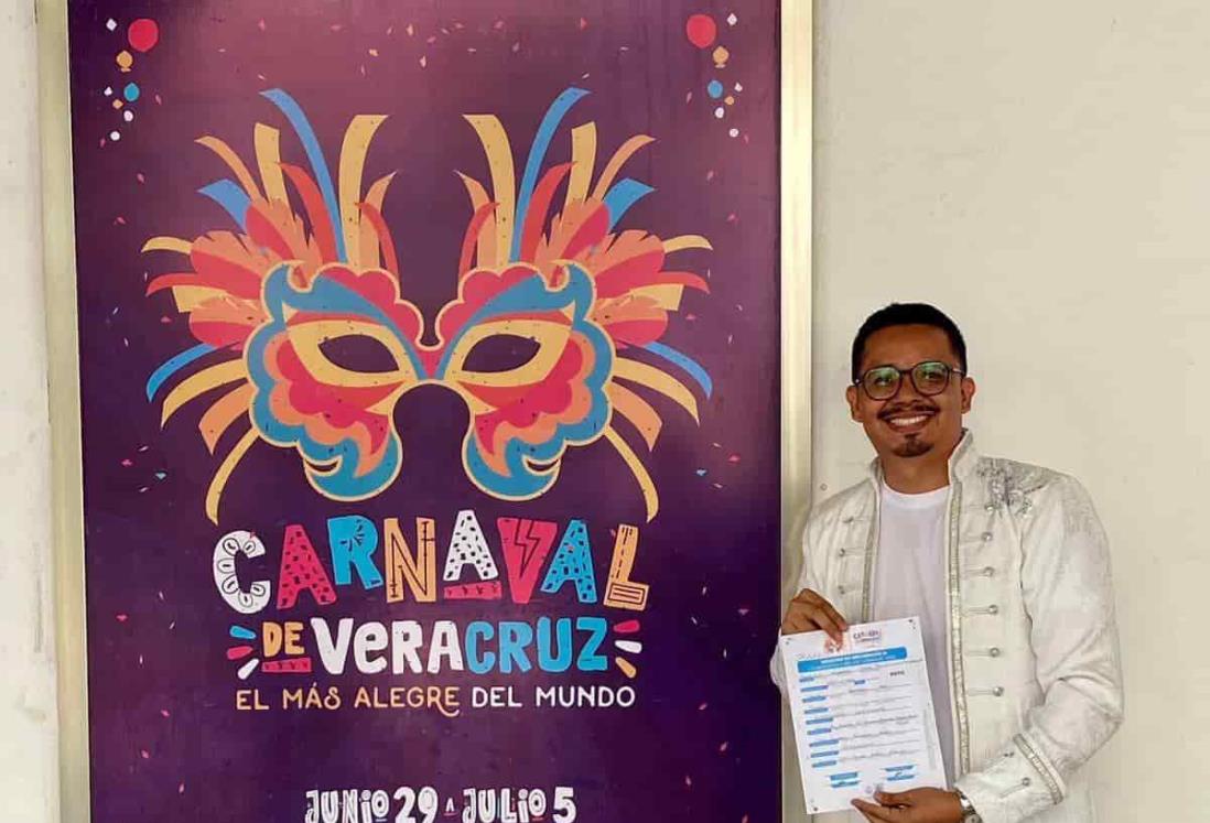 Felipe Campos busca convertirse en rey del Carnaval de Veracruz 2023