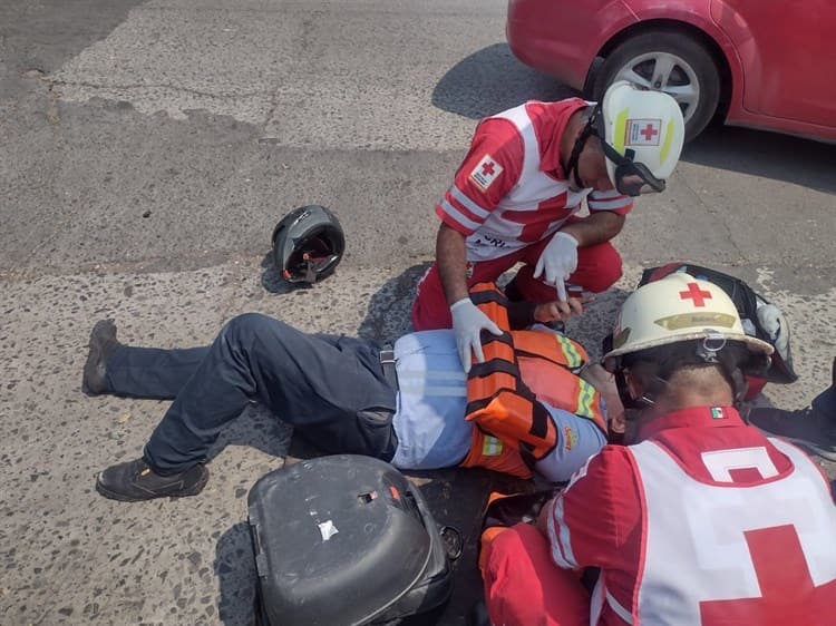 Motociclista fracturado por choque en la colonia Formando Hogar