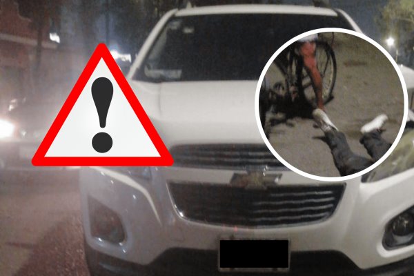 Roba bicicleta y choca contra auto en colonia de Veracruz