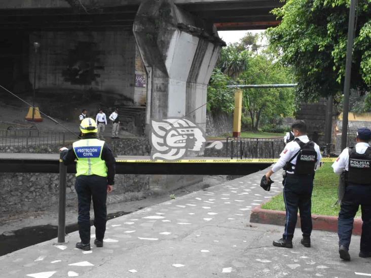 Localizan cadáver de hombre en río Orizaba; habría caído de puente